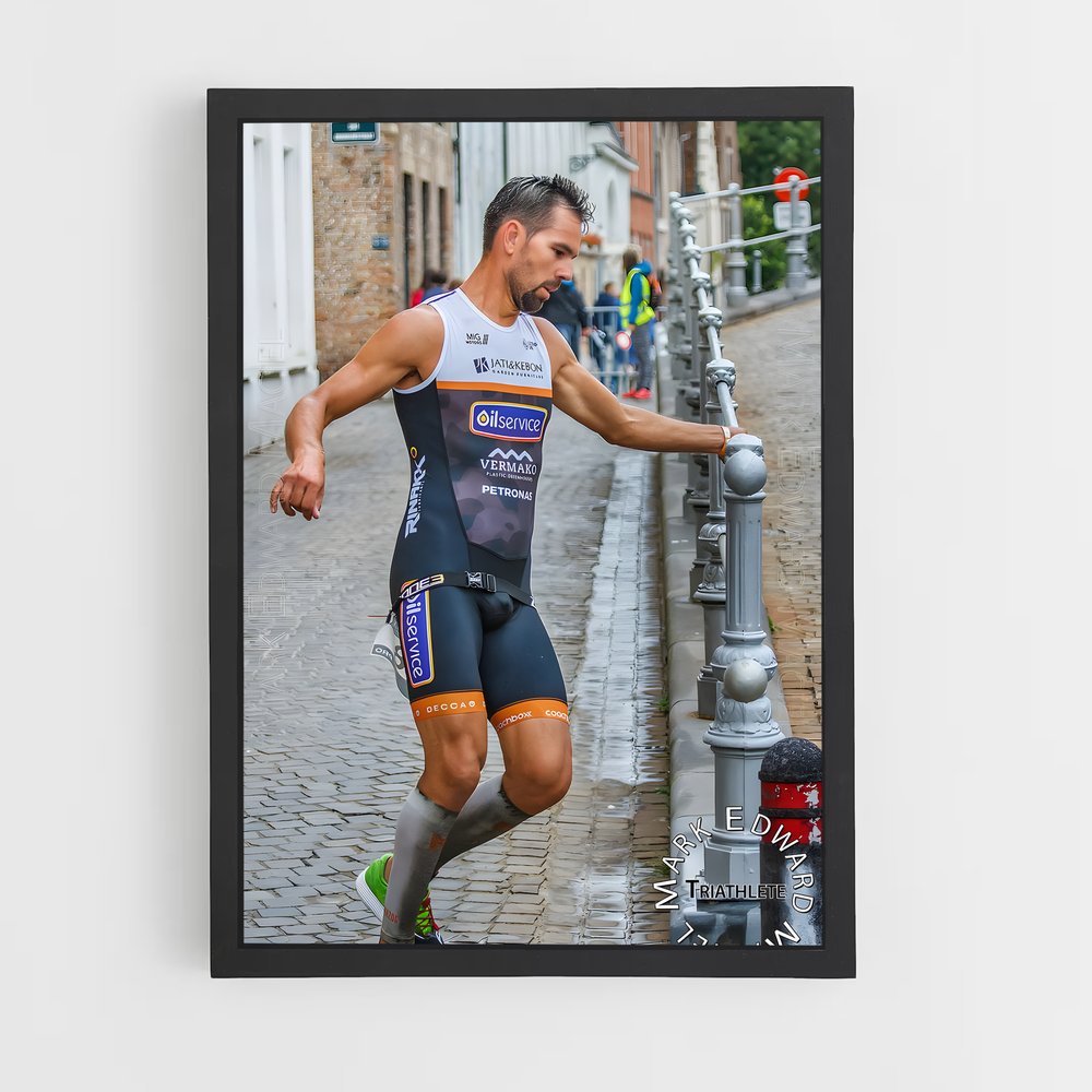 Poster Ultra Man Triathlon – affiche Athlétisme (vue 2)